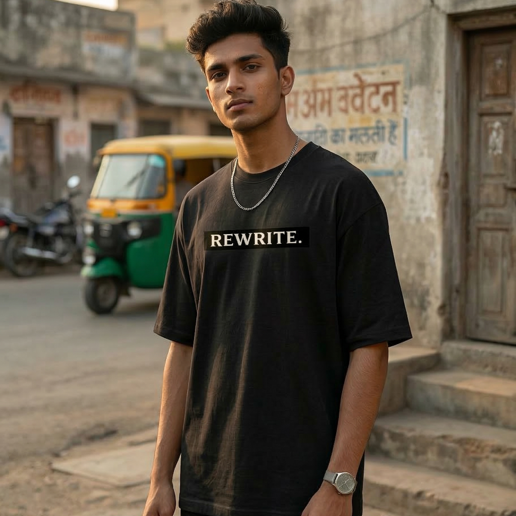 REWRITE. Oversized Tee