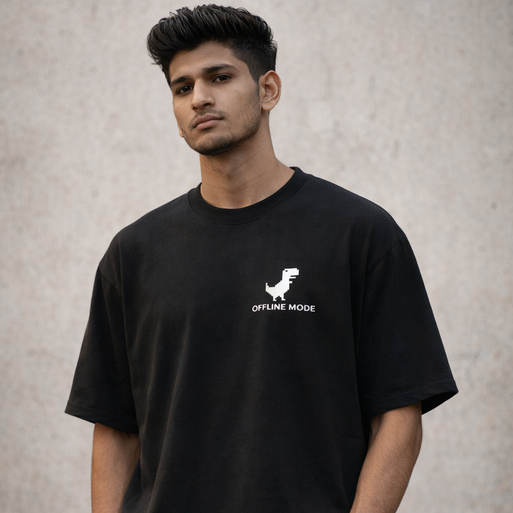Offline Mode – Oversized Streetwear Tee
