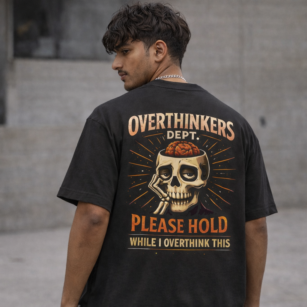 Overthinkers Dept. – Oversized Graphic Tee